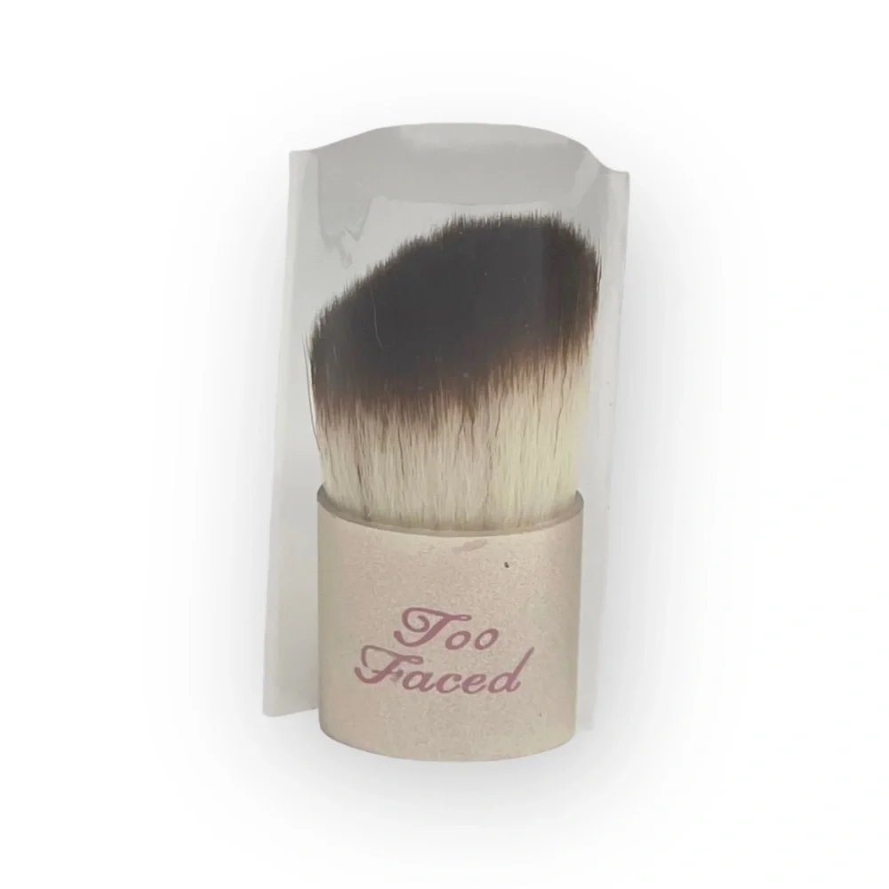 VHTF: new Too Faced ㋛ Contour Buki Teddy Bear Kabuki Powder Brush ㋛ Gold Pink ㋛